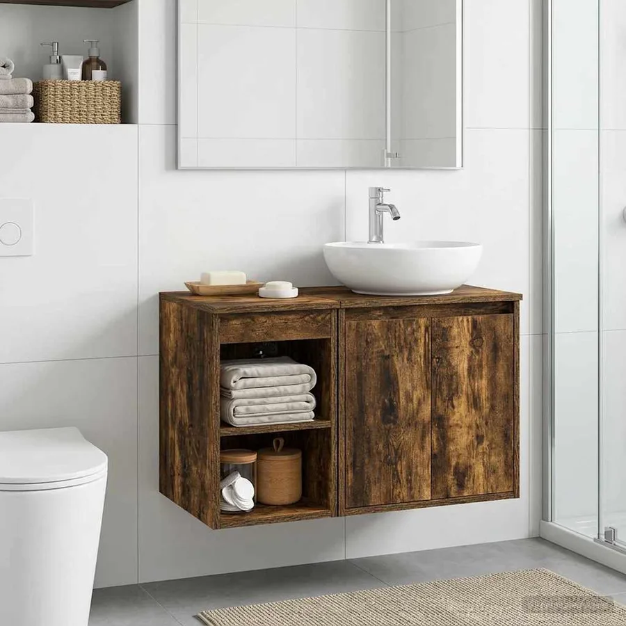 Meuble de Salle de Bain In-between Chêne fumé 30 x 41 x 50 cm - 4