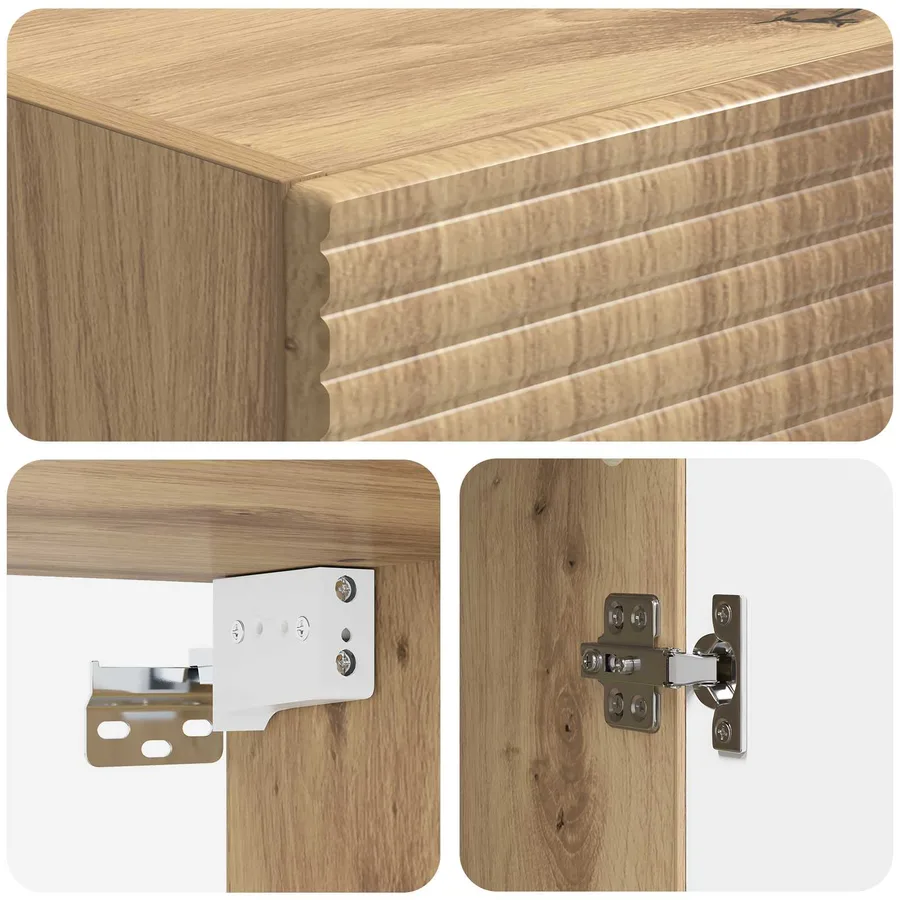Armoire Murale 33 x 34,5 x 90 cm Bois d'ingénierie - 7