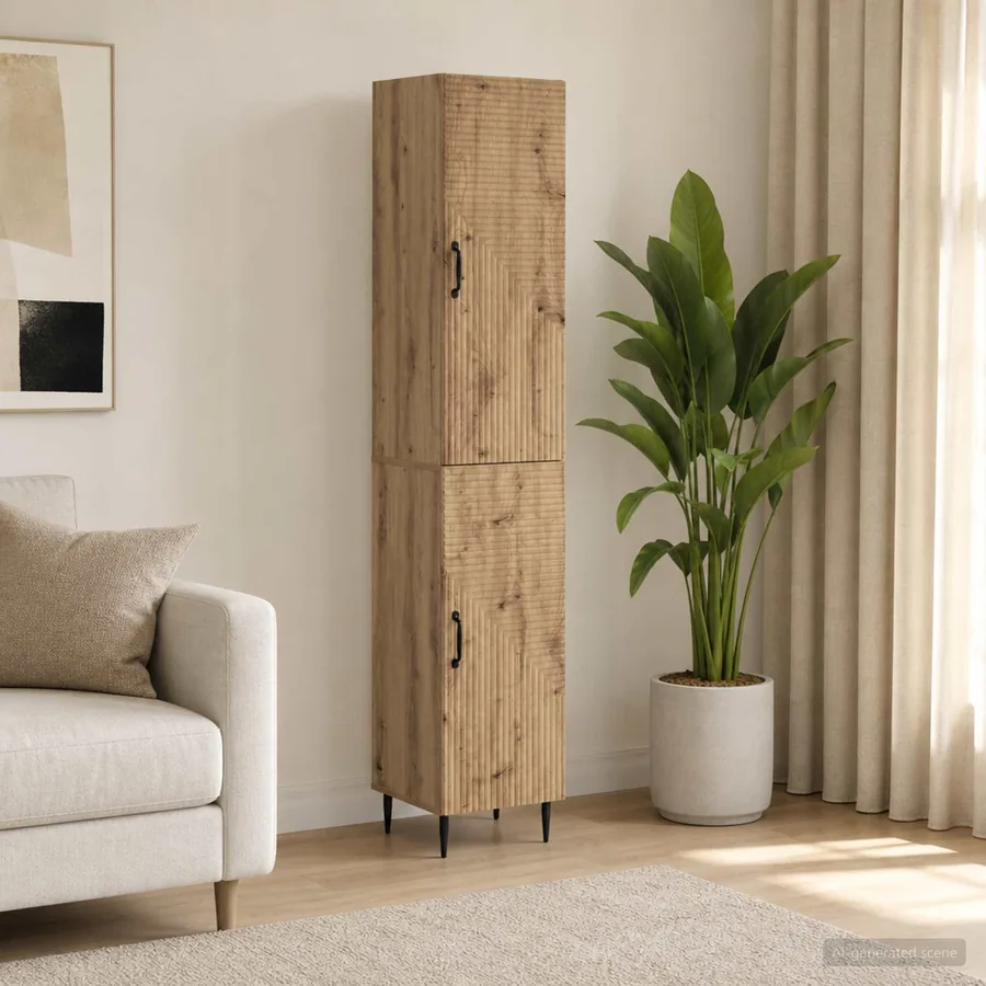 Ensemble de Meubles 2 pc Chêne artisanal Bois d'ingénierie
