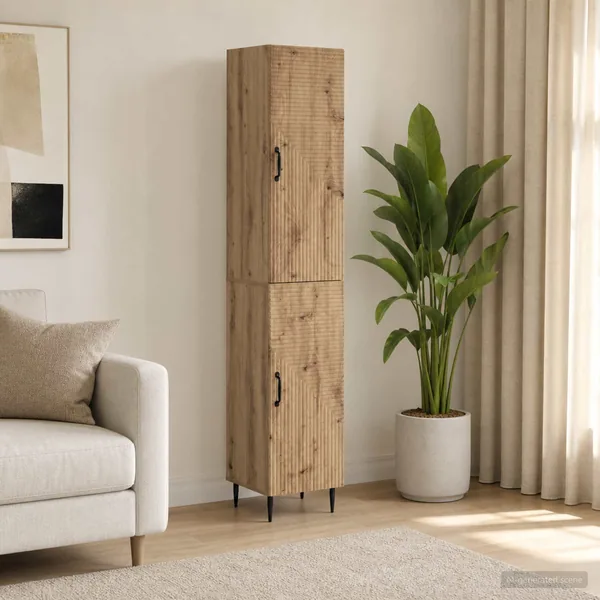 Ensemble de Meubles 2 pc Chêne artisanal Bois d'ingénierie