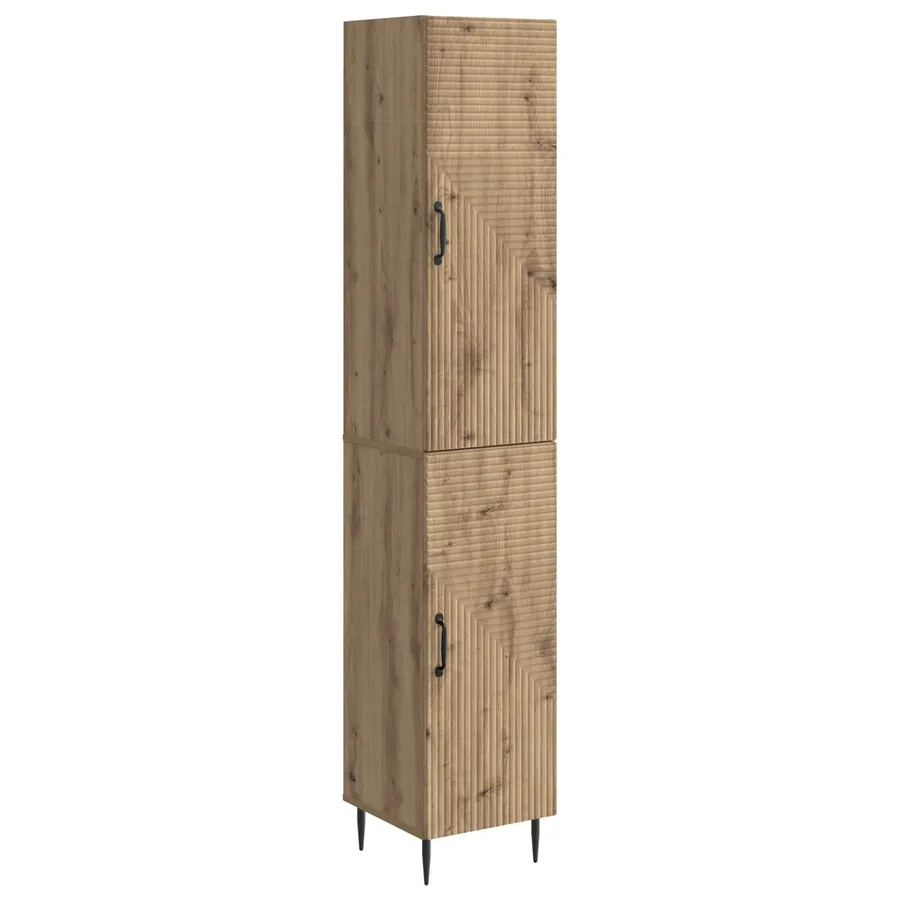 Ensemble de Meubles 2 pc Chêne artisanal Bois d'ingénierie - 2