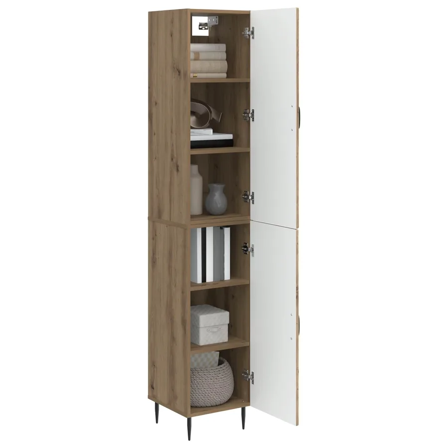 Ensemble de Meubles 2 pc Chêne artisanal Bois d'ingénierie - 3
