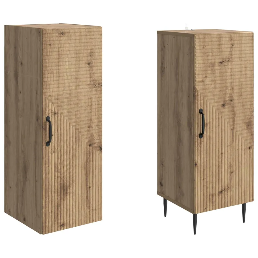 Ensemble de Meubles 2 pc Chêne artisanal Bois d'ingénierie - 4