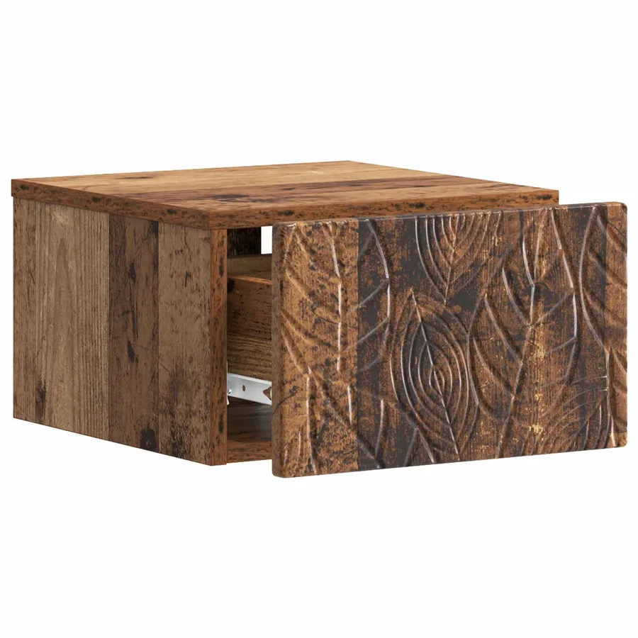 Table d'appoint murale Bois ancien 34,5 x 33 x 20 cm - 3