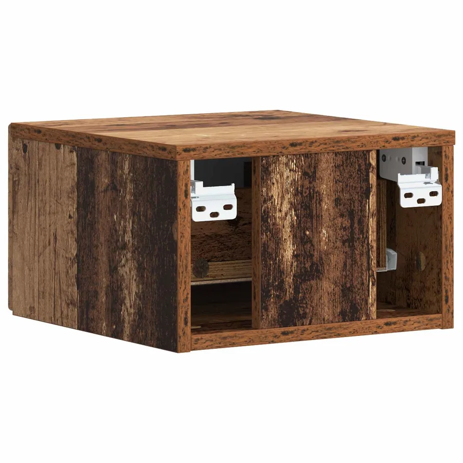 Table d'appoint murale Bois ancien 34,5 x 33 x 20 cm - 6