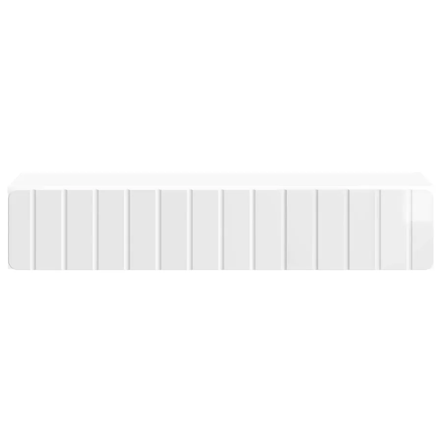 Table d'appoint murale Blanc brillant 87,5 x 34,5 x 17 cm - 5