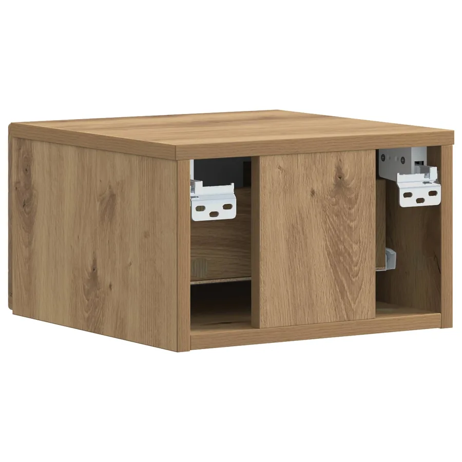 Table d'appoint murale Chêne artisanal 34,5 x 33 x 20 cm - 6