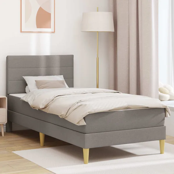 Cadre de lit Taupe 100 x 200 cm Polyester