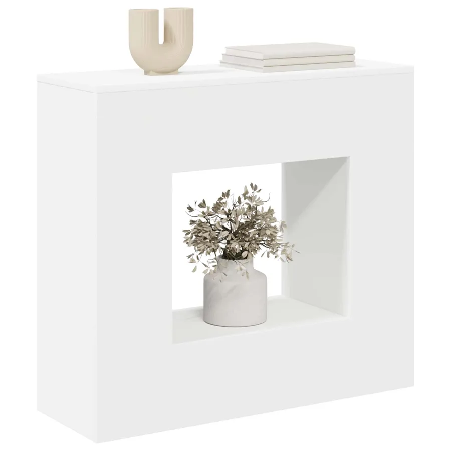 Table console 82 x 29 x 74 cm Blanc - 3