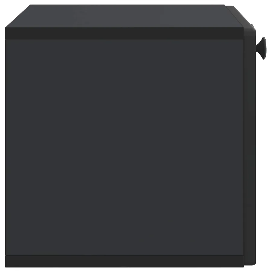 Meuble TV mural Noir 59,5 x 31 x 30 cm Bois d'ingénierie - 7