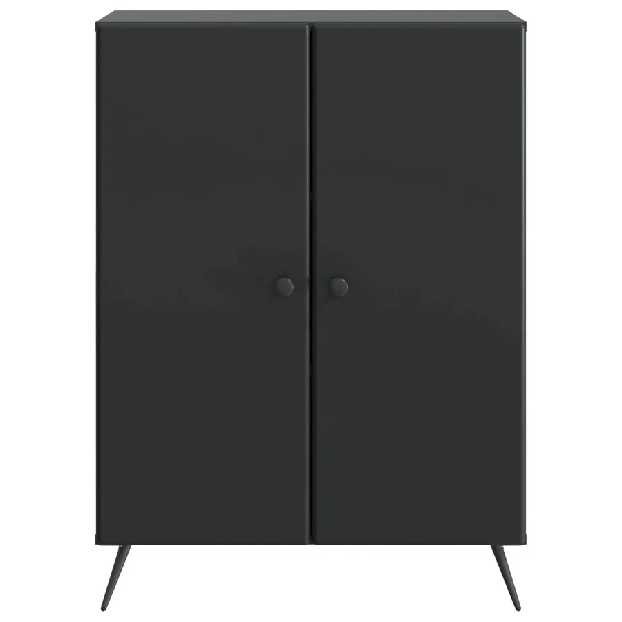 Buffet Noir 66 x 34,5 x 90 cm Bois d'ingénierie - 6