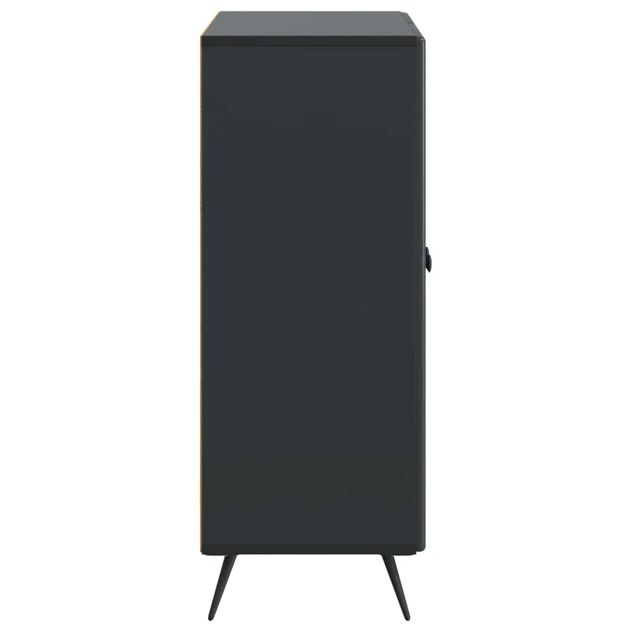 Buffet Noir 66 x 34,5 x 90 cm Bois d'ingénierie - 7