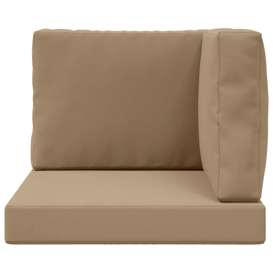 Coussin de canapé d'extérieur 3 pcs Taupe Polyester - 6