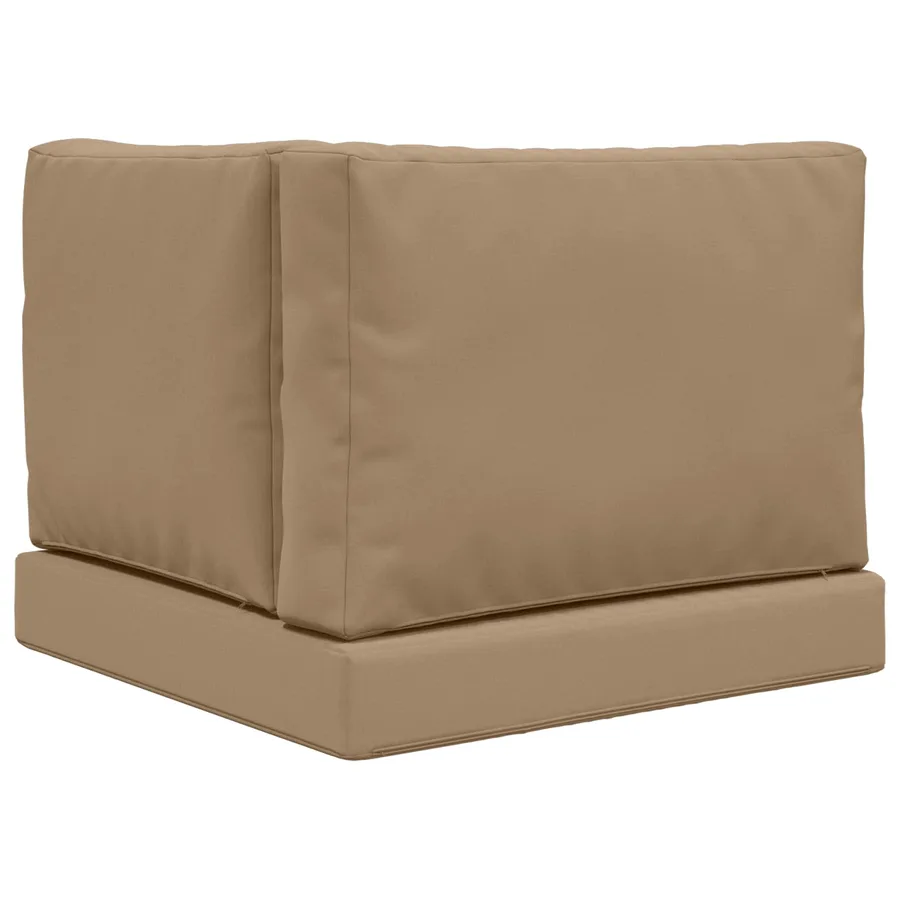 Coussin de canapé d'extérieur 3 pcs Taupe Polyester - 7
