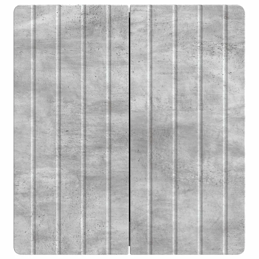 Armoire Murale Gris béton 59 x 31 x 64 cm Bois d'ingénierie - 4