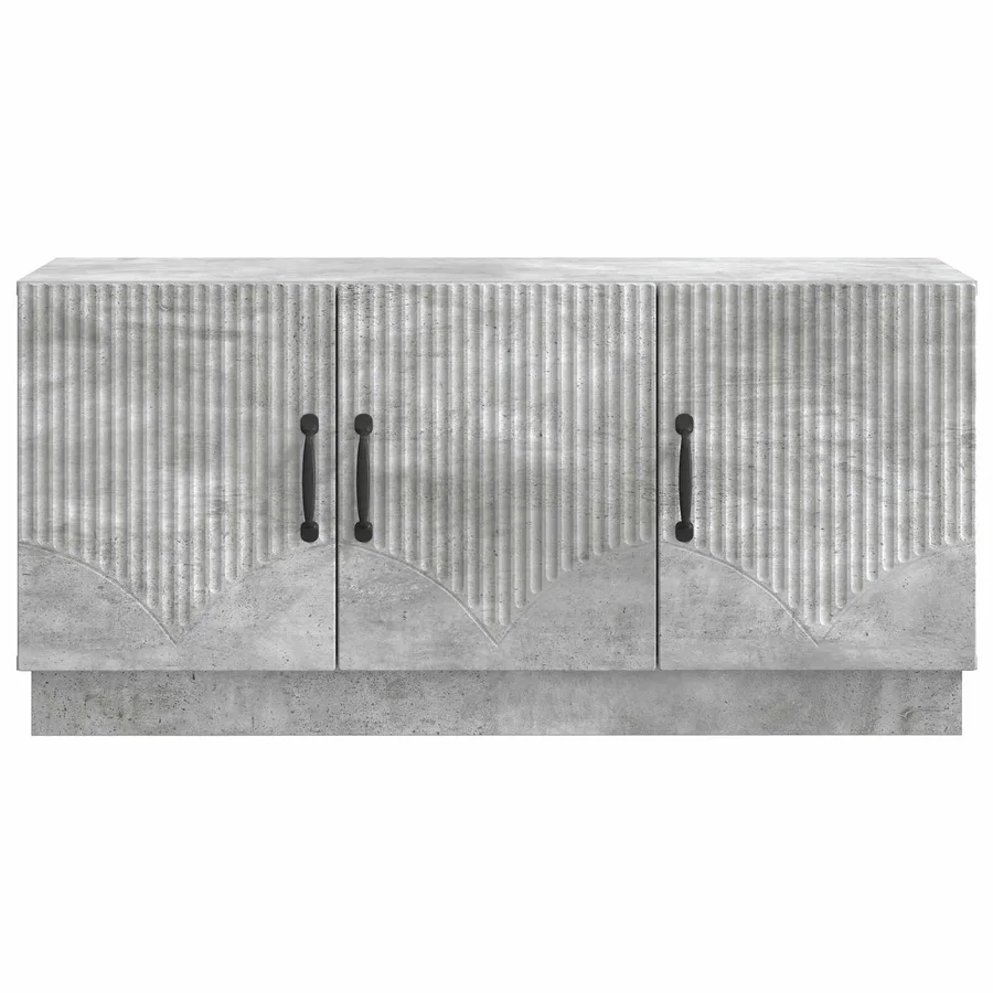 Meuble TV Gris béton 99 x 34,5 x 47 cm Bois d'ingénierie - 6