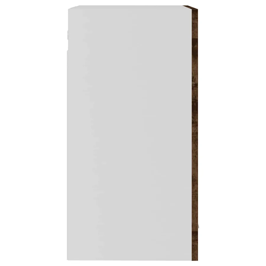 Vitrine suspendue "Lyon" Chêne fumé 40 x 31 x 60 cm Bois d'ingénierie - 7