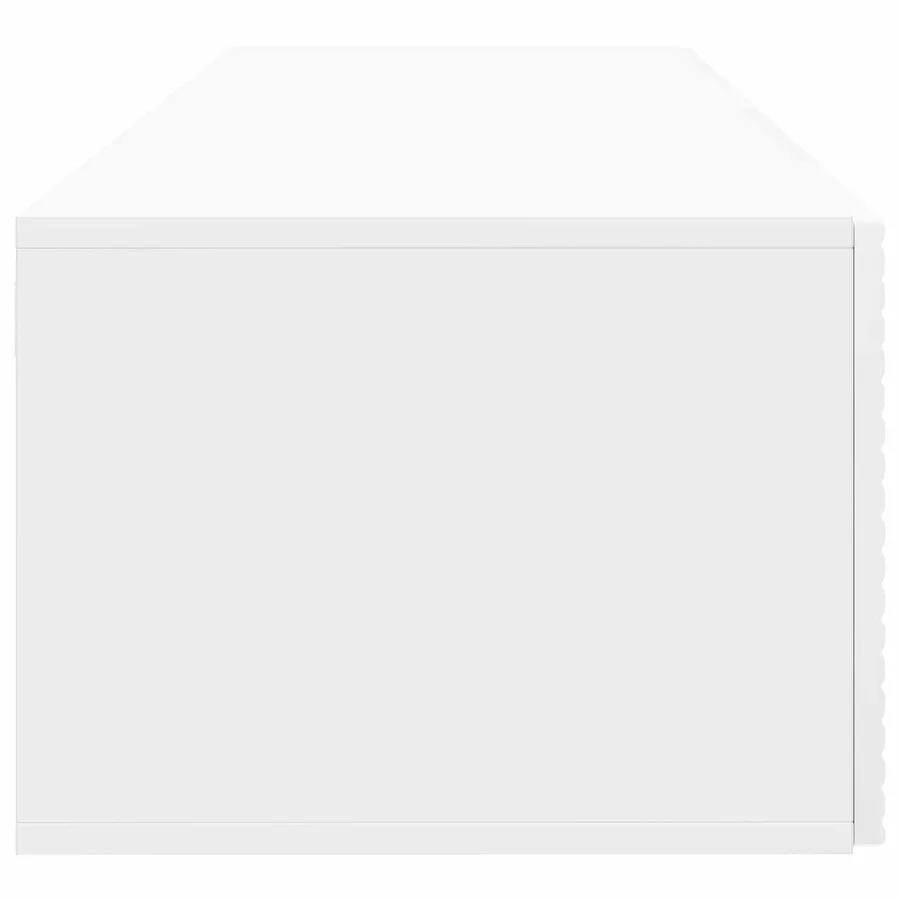 Meuble TV mural Montage mural Blanc brillant 98 x 41 x 30 cm - 7