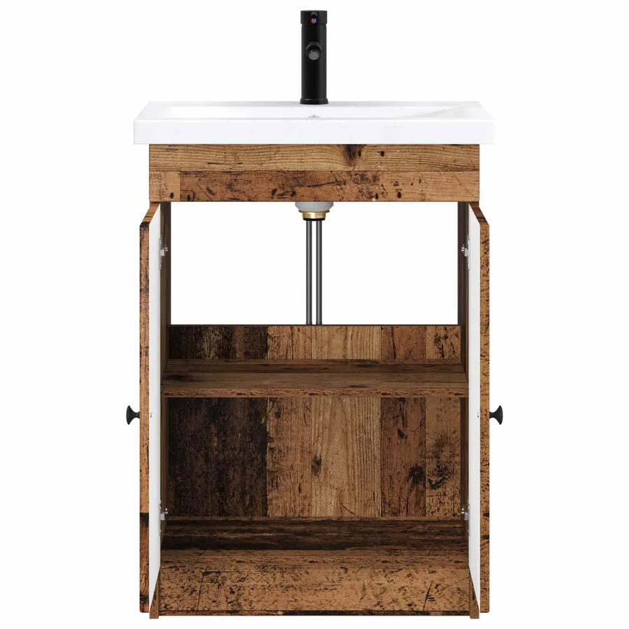 Ensemble de mobilier de salle de bain Bois ancien - 3