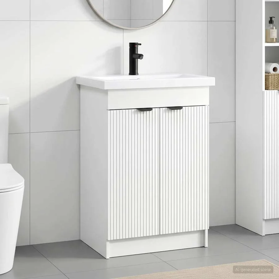 Ensemble de mobilier de salle de bain Blanc 78,5 x 37,5 x 81 cm