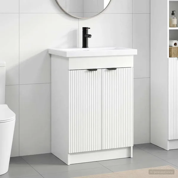 Ensemble de mobilier de salle de bain Blanc 78,5 x 37,5 x 81 cm