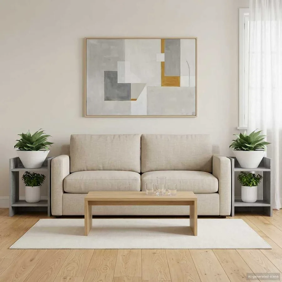 Support de Plante 2 pc Gris Sonoma 30 x 30 x 40 cm - 4
