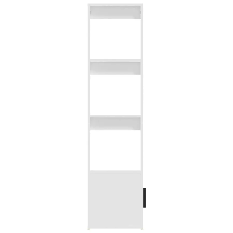 Buffet Blanc 80x30x119,5 cm Bois d'ingénierie - 8