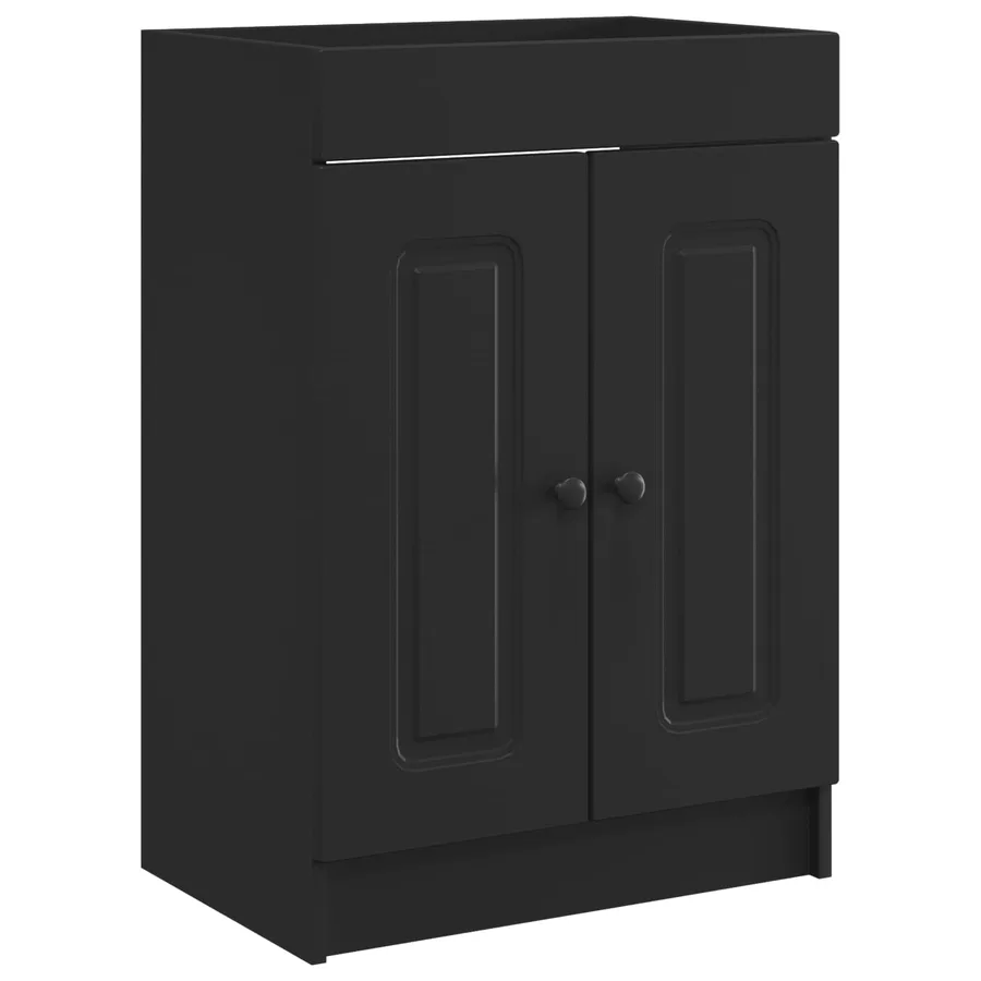 Ensemble de mobilier de salle de bain Noir 78,5 x 37,5 x 81 cm - 4