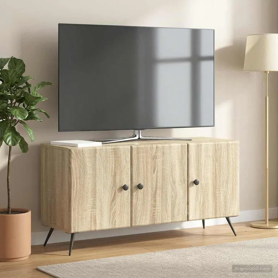 Meuble TV Chêne Sonoma 99 x 34,5 x 50 cm Bois d'ingénierie - 4