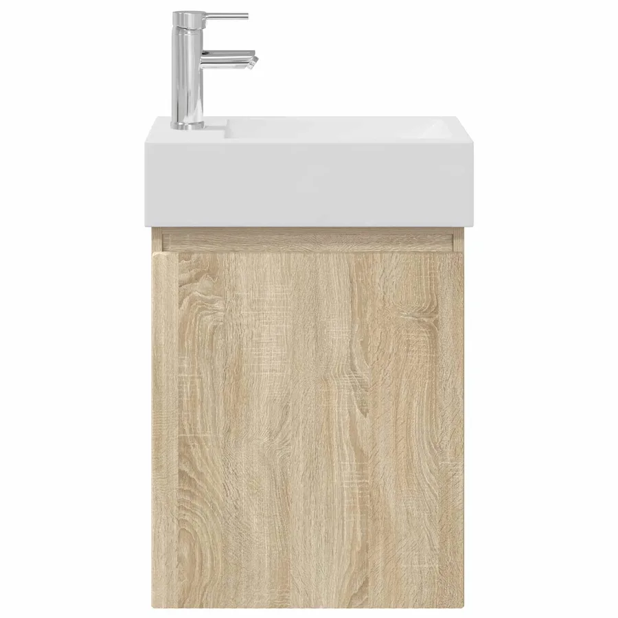 Meuble de salle de bain avec robinet Chêne Sonoma - 5
