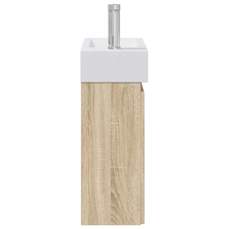 Meuble de salle de bain avec robinet Chêne Sonoma - 6