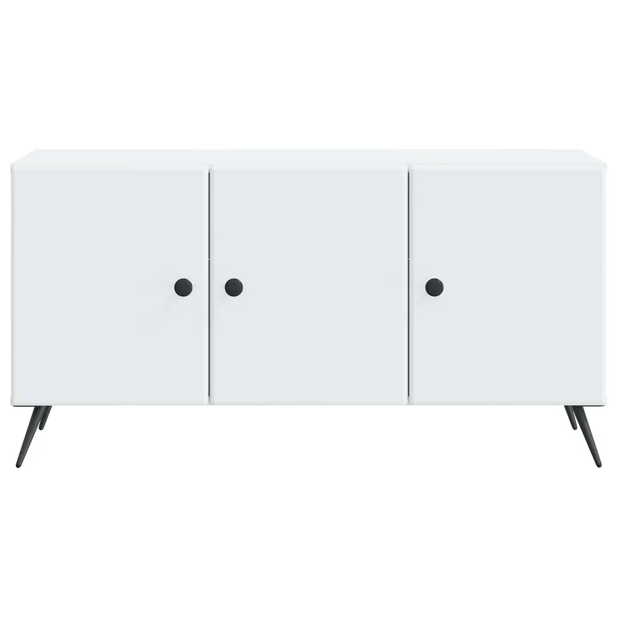 Meuble TV Blanc 99 x 34,5 x 50 cm Bois d'ingénierie - 6
