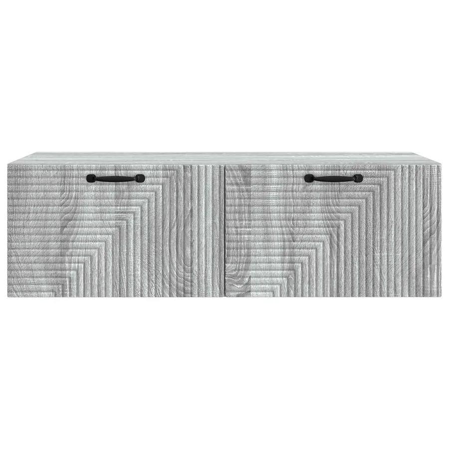 Meuble TV mural Sonoma gris 98 x 41 x 30 cm Bois d'ingénierie - 6