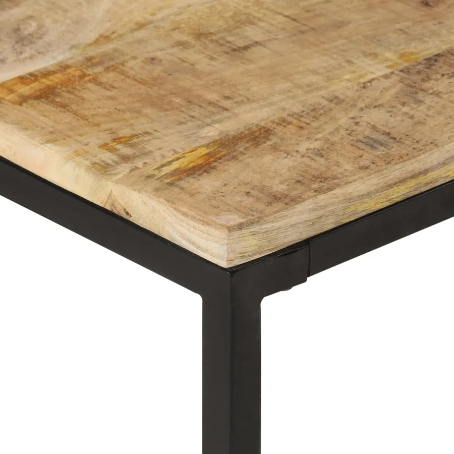 Tables gigognes 2 pcs Bois solide de manguier - 4
