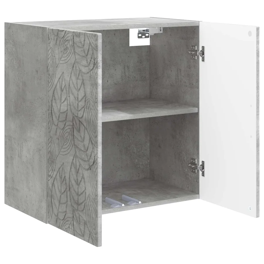 Armoire Murale Gris béton 59 x 31 x 60 cm Bois d'ingénierie - 3