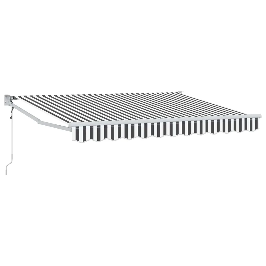 Auvent rétractable Anthracite et blanc 3 x 2 m - 2