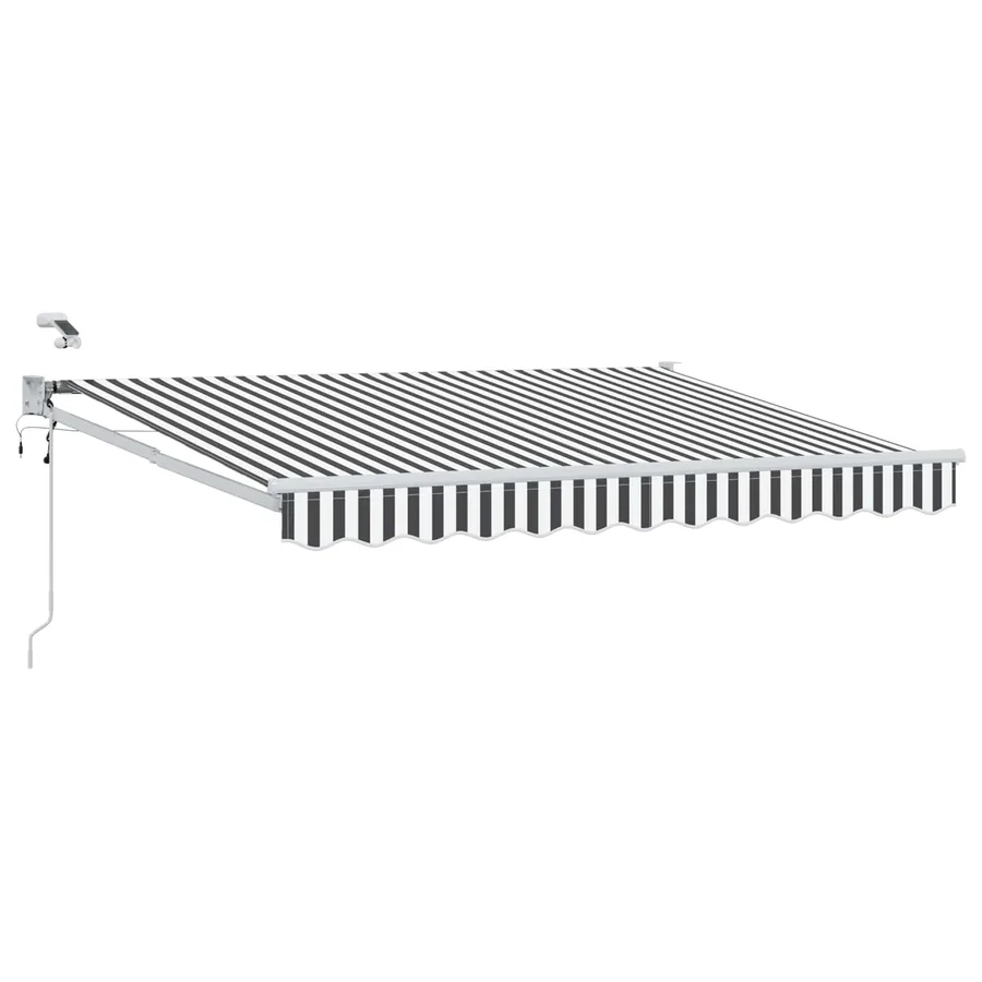 Auvent rétractable électrique Anthracite et blanc 3 x 2 m - 2