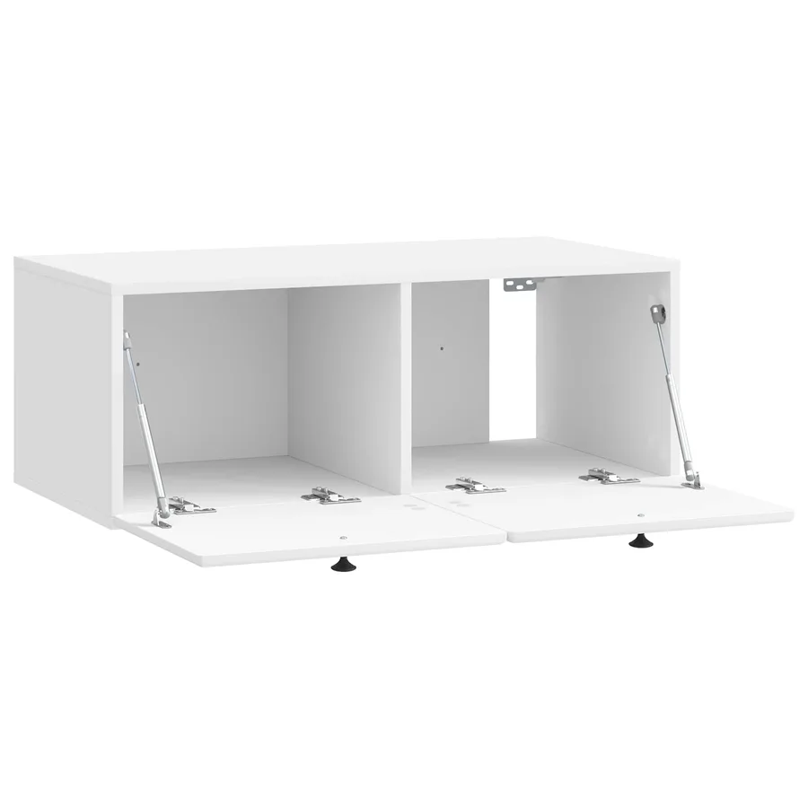 Meuble TV mural 78,5 x 41 x 30 cm Blanc brillant - 5