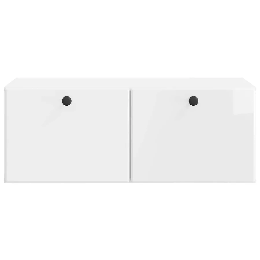 Meuble TV mural 78,5 x 41 x 30 cm Blanc brillant - 6