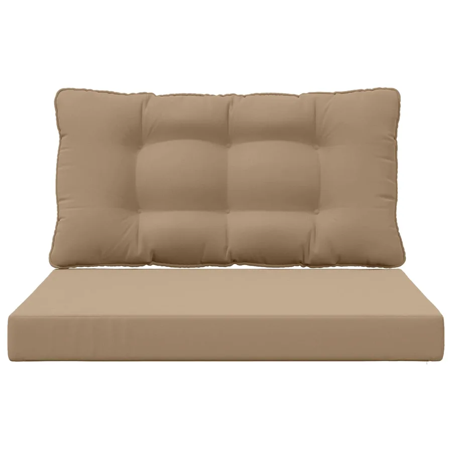 Coussin de canapé d'extérieur Polyester Taupe 80 x 68,5 x 8 cm - 6