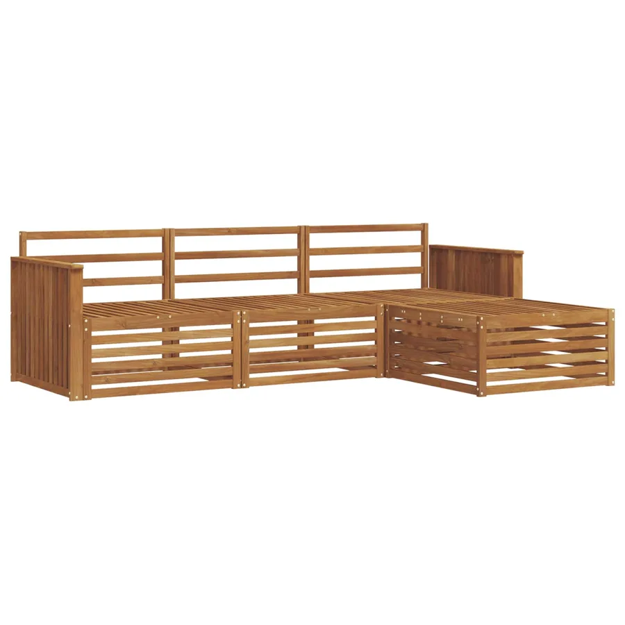 Ensemble de canapés d'extérieur Naturel 249,5 x 162,5 x 73 cm - 2