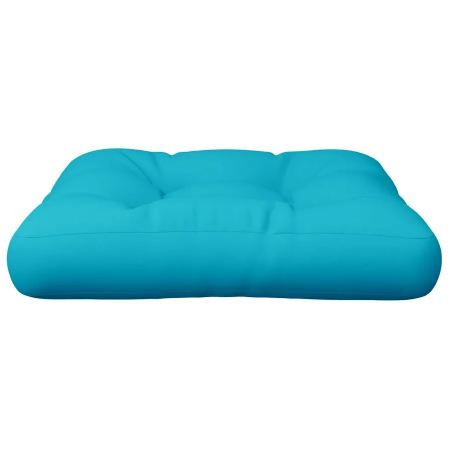 Coussin de palette turquoise 60x61,5x10 cm tissu Oxford - 4