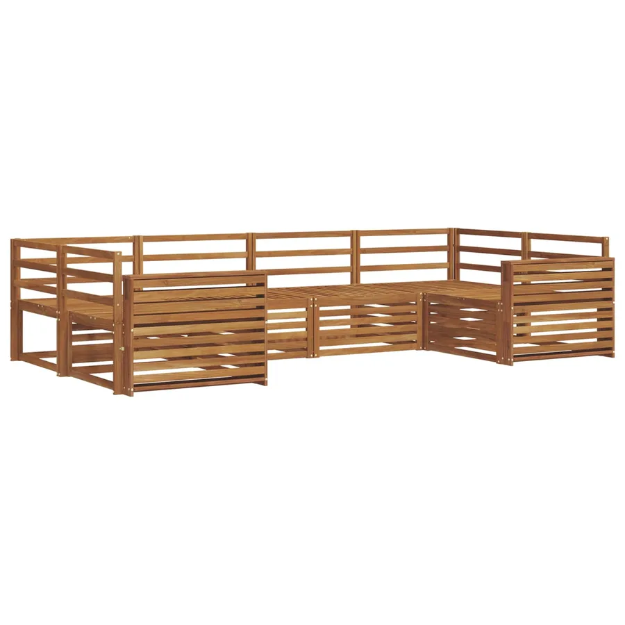Ensemble de canapés d'extérieur 6 pcs Naturel - 2