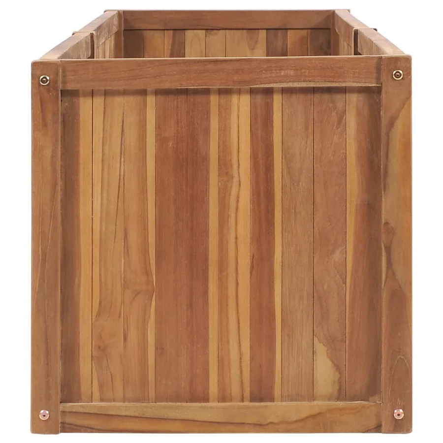 Lit surélevé de jardin 200x50x50 cm Bois de teck solide - 4