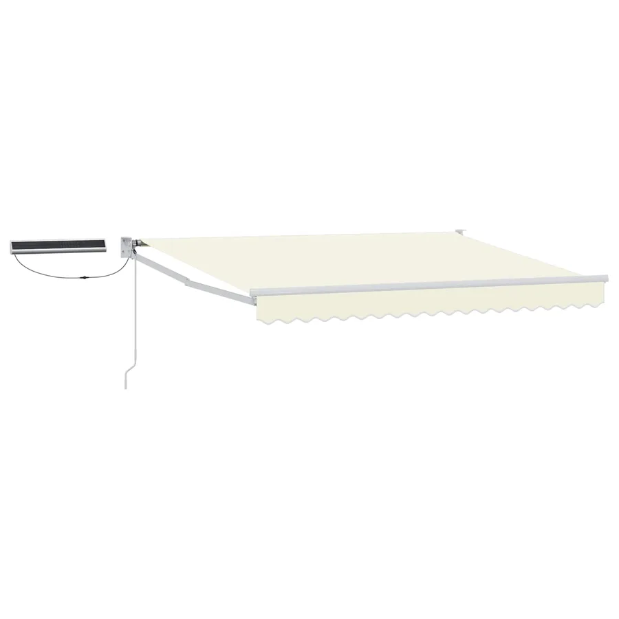 Auvent rétractable électrique Crème et Blanc 2,5 x 2 m - 2