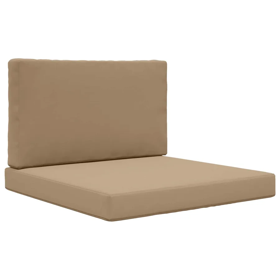 Coussin de canapé d'extérieur 2 pcs Taupe Polyester - 2