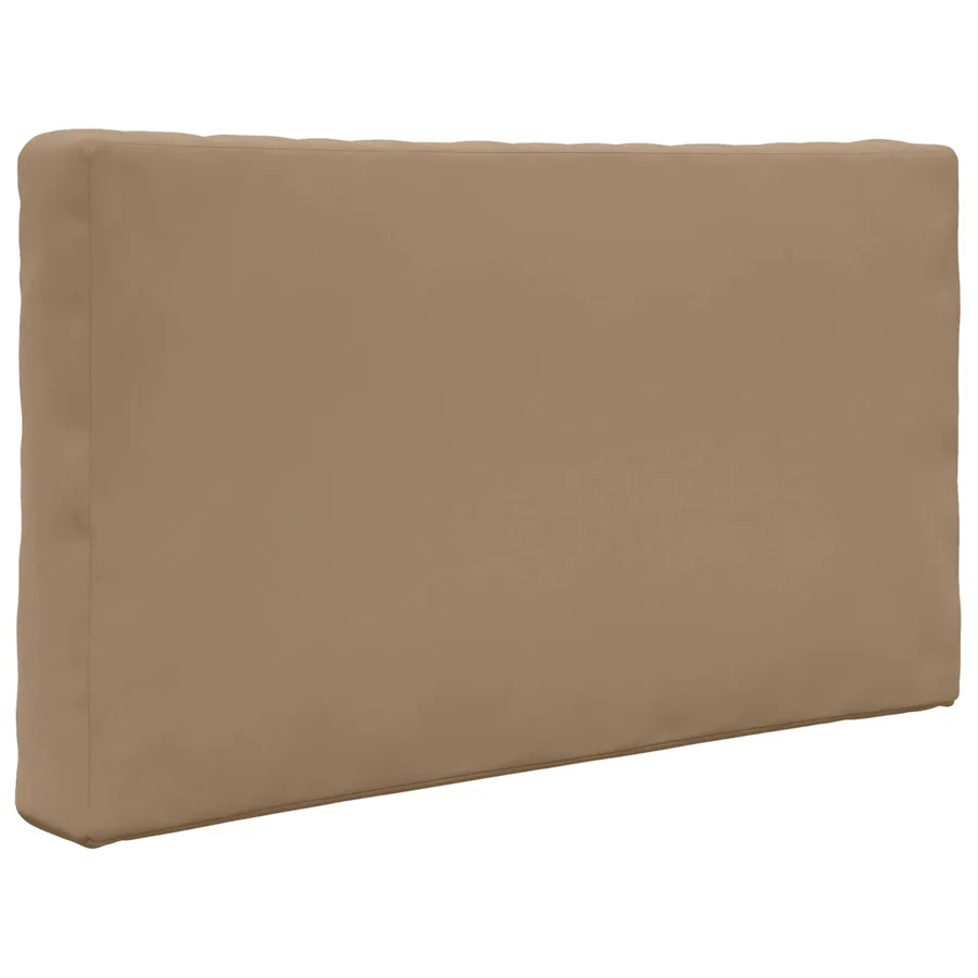 Coussin de canapé d'extérieur 2 pcs Taupe Polyester - 5