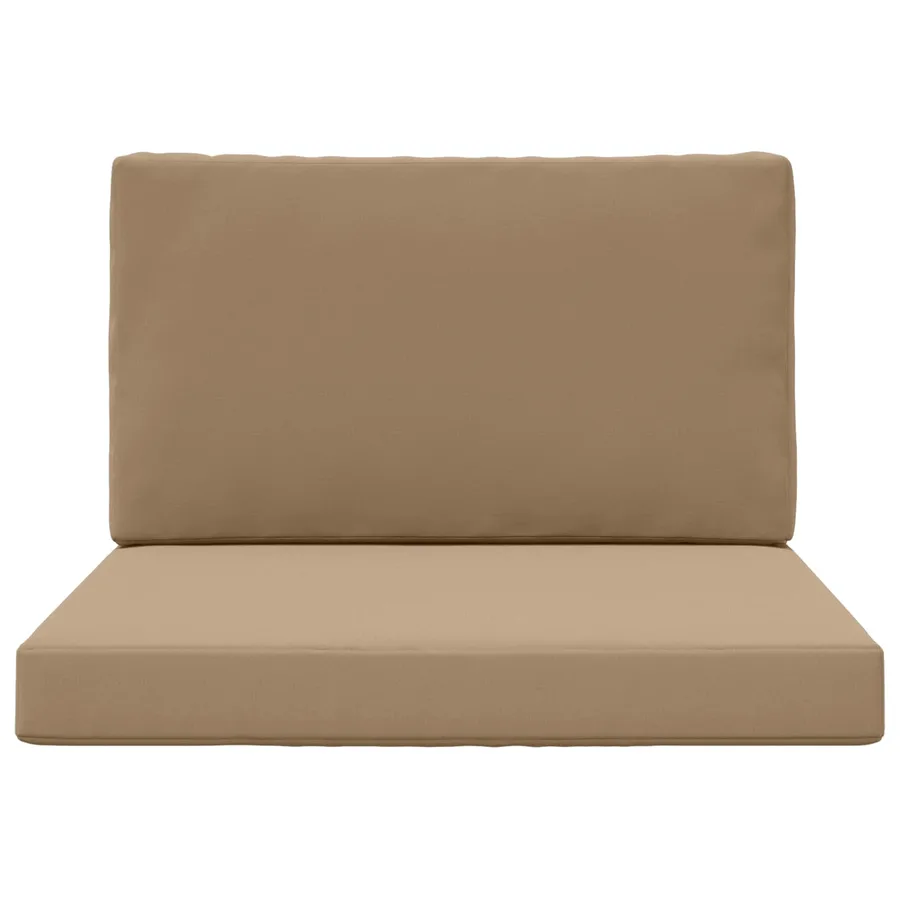 Coussin de canapé d'extérieur 2 pcs Taupe Polyester - 6