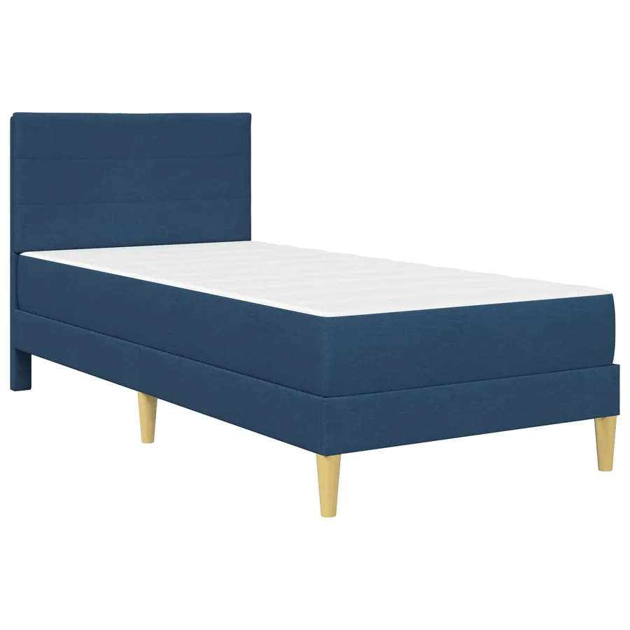 Cadre de lit Bleu 80 x 200 cm Polyester - 3