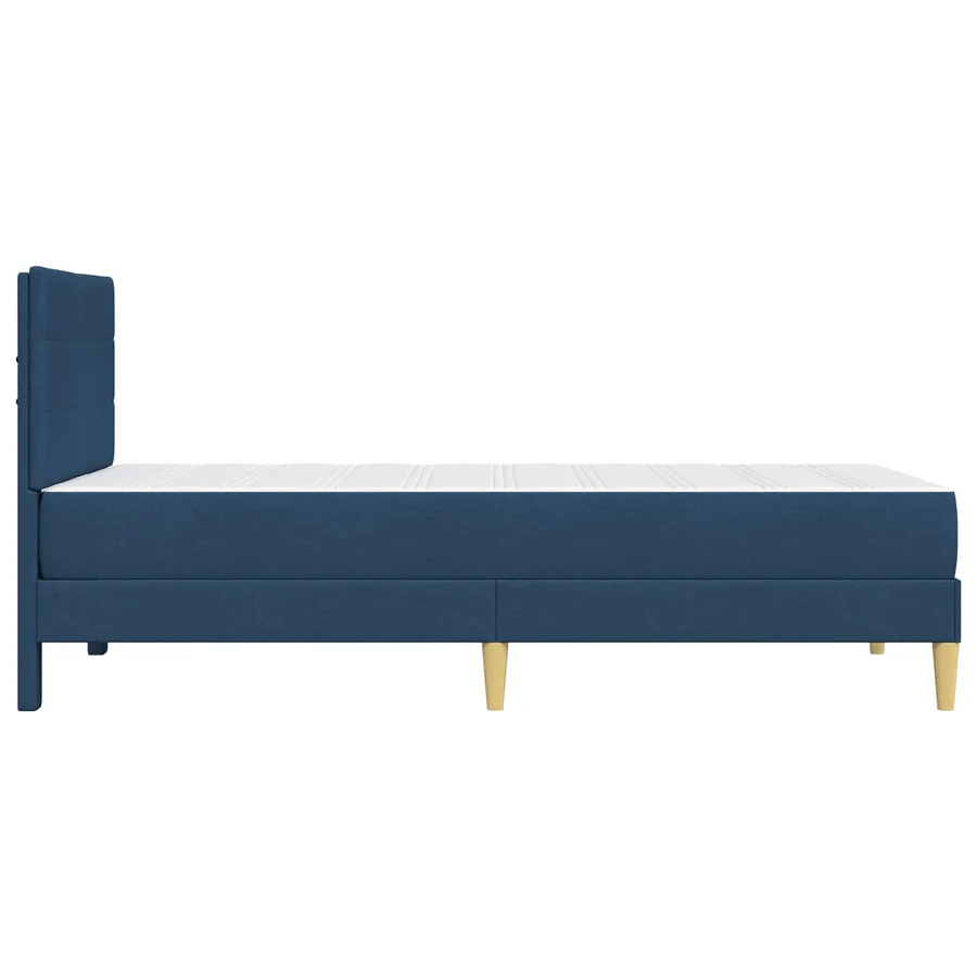 Cadre de lit Bleu 80 x 200 cm Polyester - 7